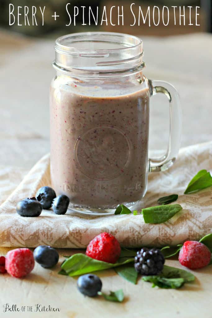 Berry Spinach Smoothie Belle Of The Kitchen