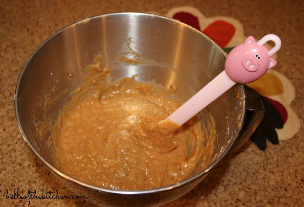 muffin batter in a bowl