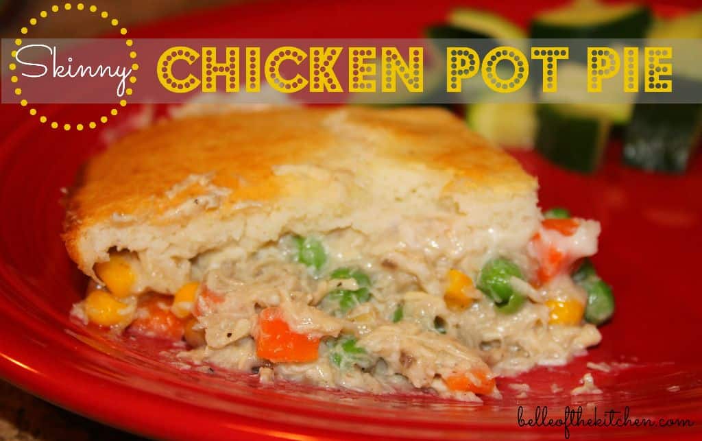 Chicken pot pie on a plate