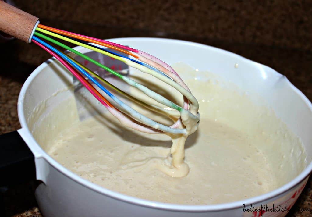pancake batter in a bowl