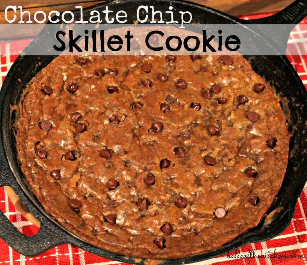 cookie pie in a large skillet