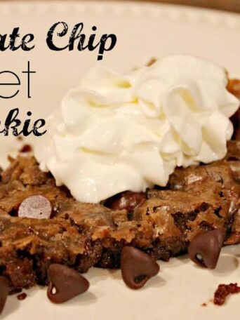 a slice of cookie pie