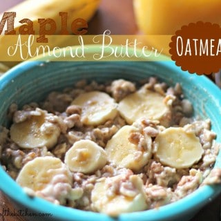Maple Almond Butter Oatmeal