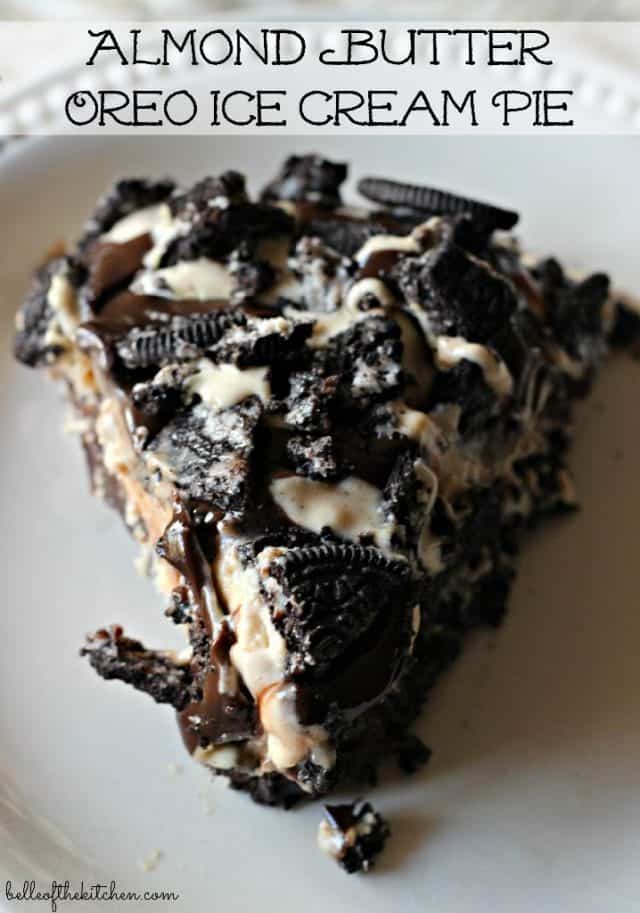 Almond Butter Oreo Ice Cream Pie Belle of the Kitchen