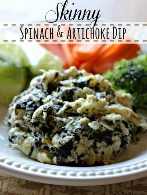 Skinny Spinach and Artichoke Dip