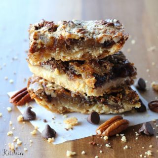 Chocolate Pecan Pie Bars | Belle of the Kitchen