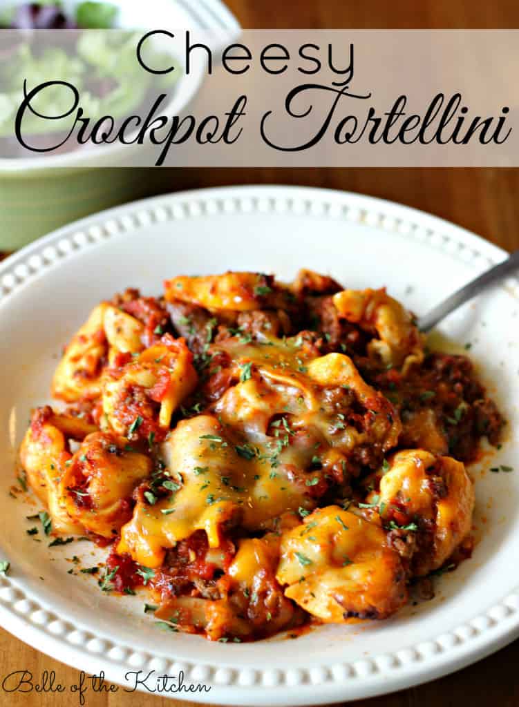 Cheesy Crockpot Tortellini