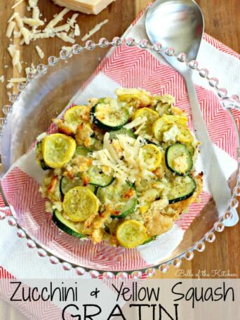 A bowl of sliced zucchini and squash
