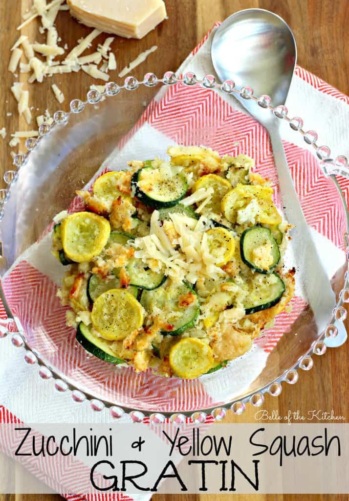 A bowl of sliced zucchini and squash 