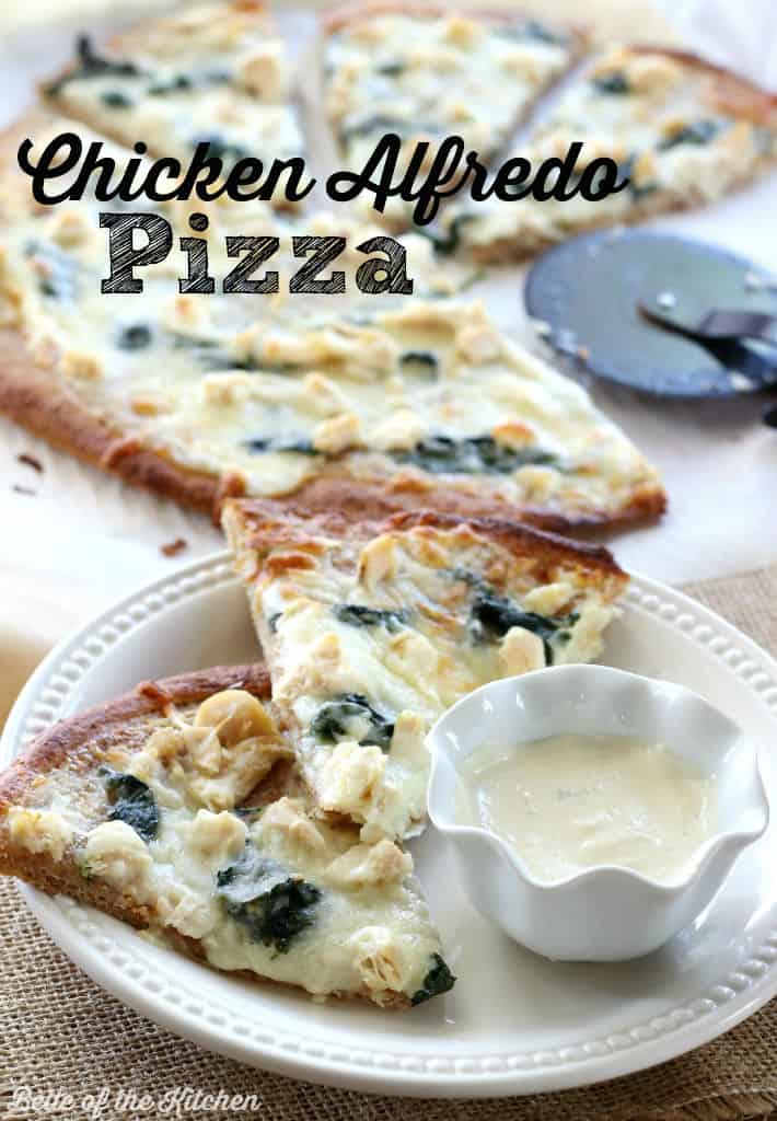 Belle of the Kitchen | Chicken Alfredo Pizza