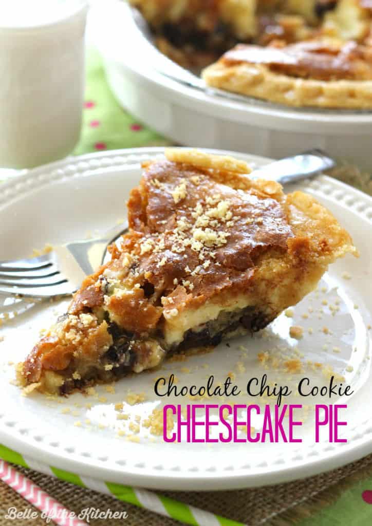 chocolate chip cookie cheesecake pie