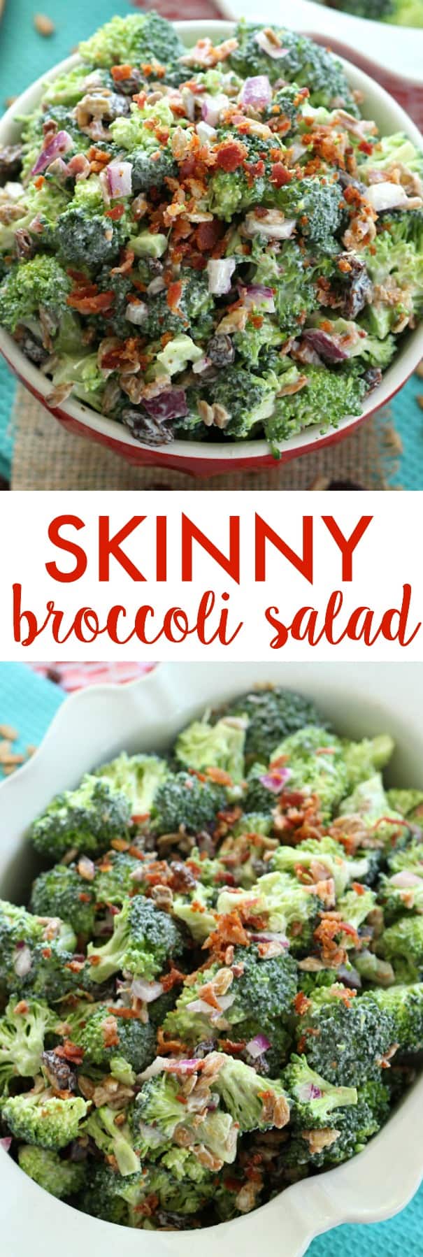 Skinny Broccoli Salad - Belle of the Kitchen