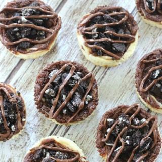 Belle of the Kitchen | Mini Nutella Swirl Oreo Cheesecakes