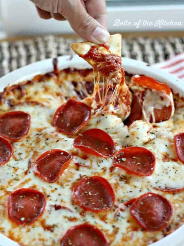 Pepperoni Pizza Dip Story Belle of the Kitchen