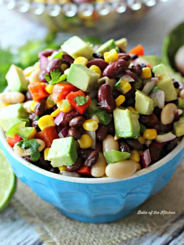 Mexican Three Bean Salad Story Belle of the Kitchen