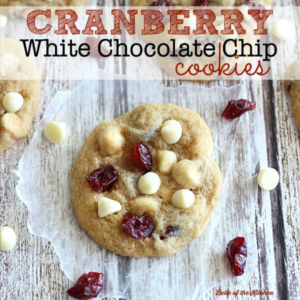 cookies with white chocolate chips and cranberries