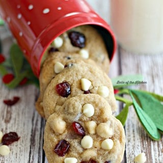 If you've got a cookie exchange coming up, or really just any holiday get-together on your horizon, these Cranberry White Chocolate Chip Cookies are the perfect treat! Full of sweet cranberries and white chocolate, they're sure to become a new holiday favorite!