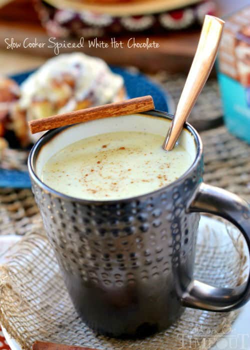 Slow Cooker Spiced White Hot Chocolate
