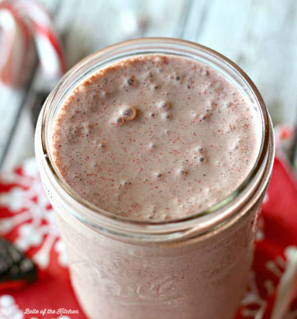 a milkshake in a mason jar 