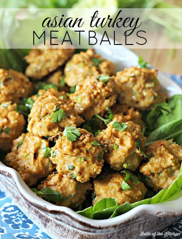 Asian Turkey Meatballs - Belle of the Kitchen