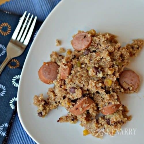 Easy Turkey Sausage Quinoa Belle of the Kitchen