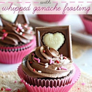 Moist chocolate cupcakes topped off with a decadent Ghirardelli dark chocolate ganache frosting.