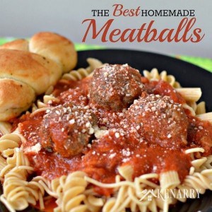 A plate of spaghetti with meatballs