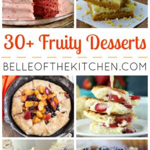 A bunch of different types of fruity desserts