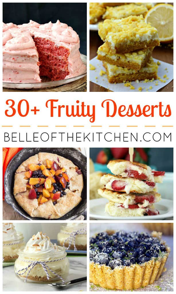 A bunch of different types of fruity desserts