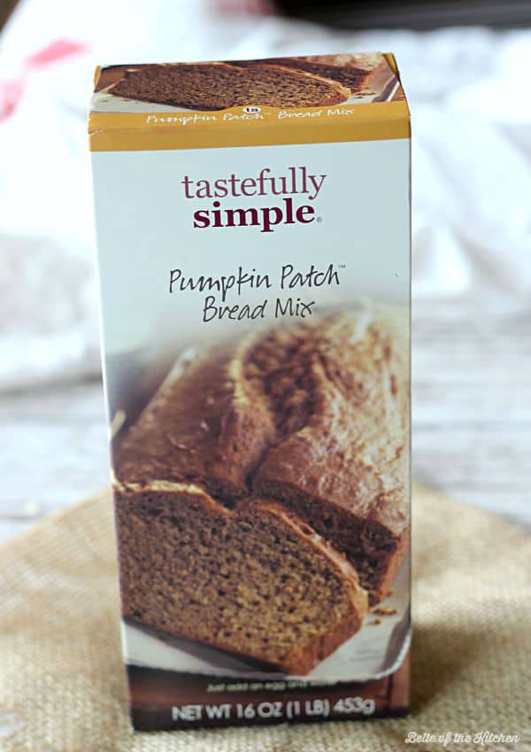 a box of pumpkin bread mix