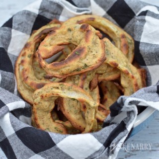 I love onion rings and can't wait to try this healthier recipe for homemade baked onion rings. It's a delicious breaded appetizer idea for a party or game day.