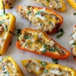 Every time I make these Cheesy Bacon Stuffed Mini Peppers they disappear in minutes! Everyone loves them!