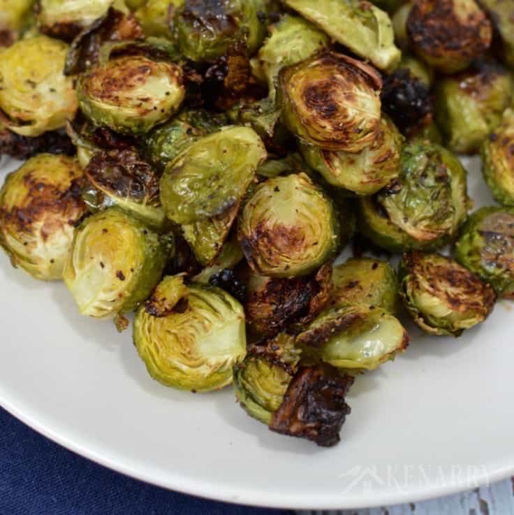 A plate of Brussels sprouts