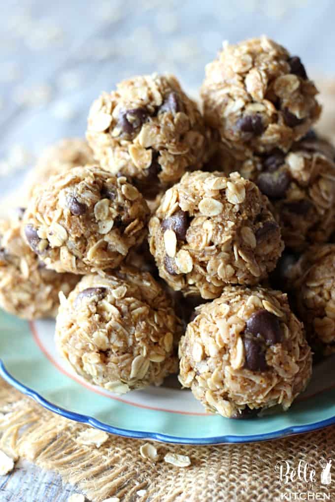 A plate of coconut almond energy balls