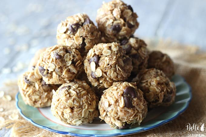 A plate of coconut almond energy balls