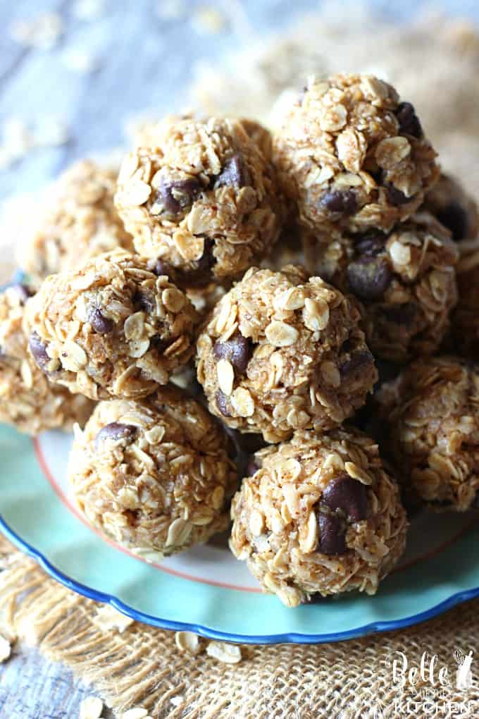 A plate of coconut almond energy balls