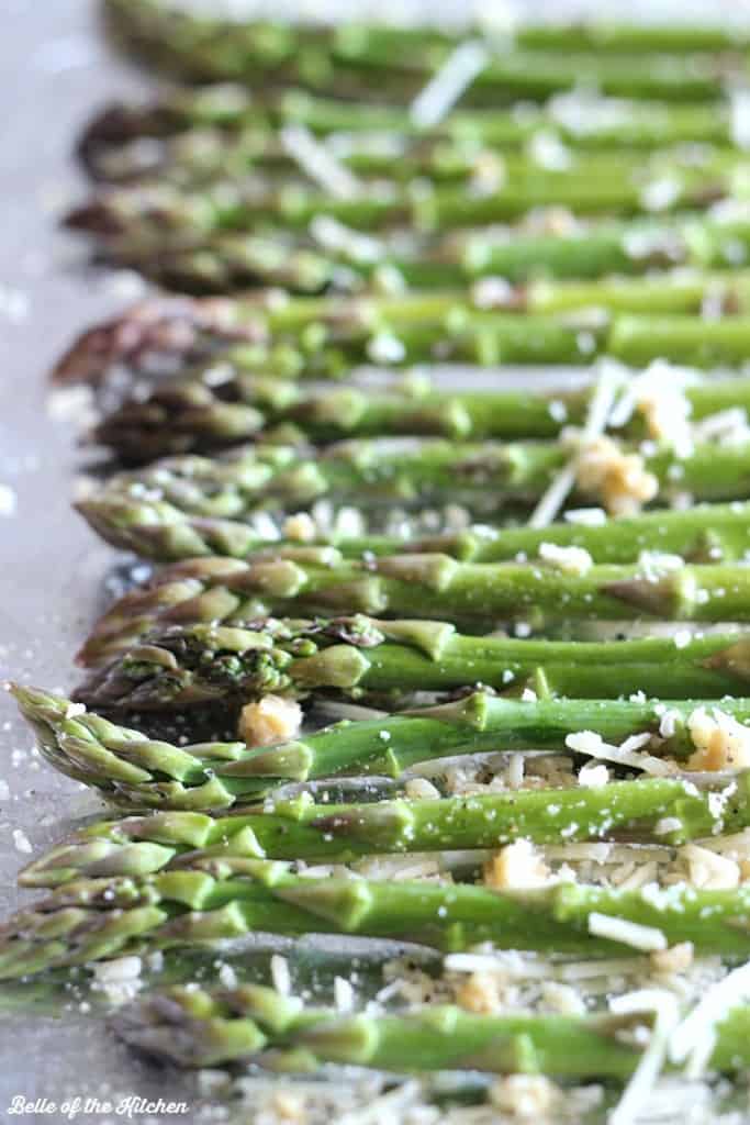 Garlic Parmesan Roasted Asparagus Belle of the Kitchen