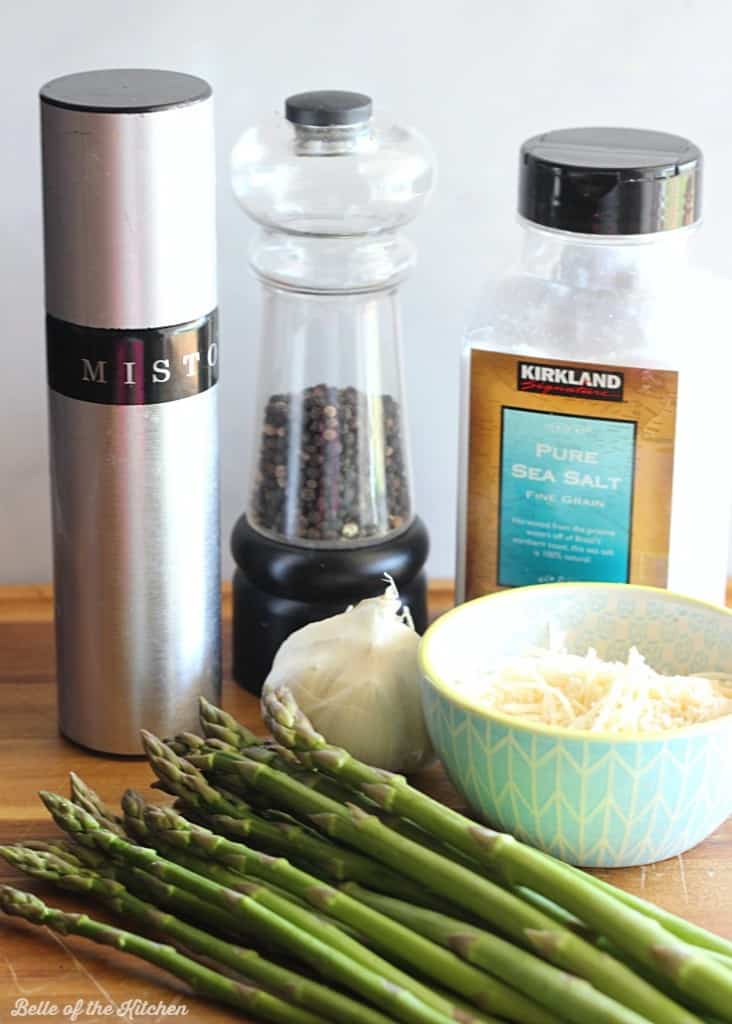 Garlic Parmesan Roasted Asparagus Belle of the Kitchen