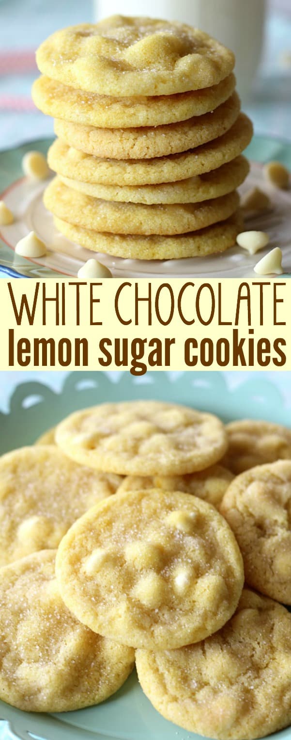 White Chocolate Lemon Sugar Cookies - Belle of the Kitchen