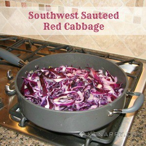 A pot filled with Red cabbage