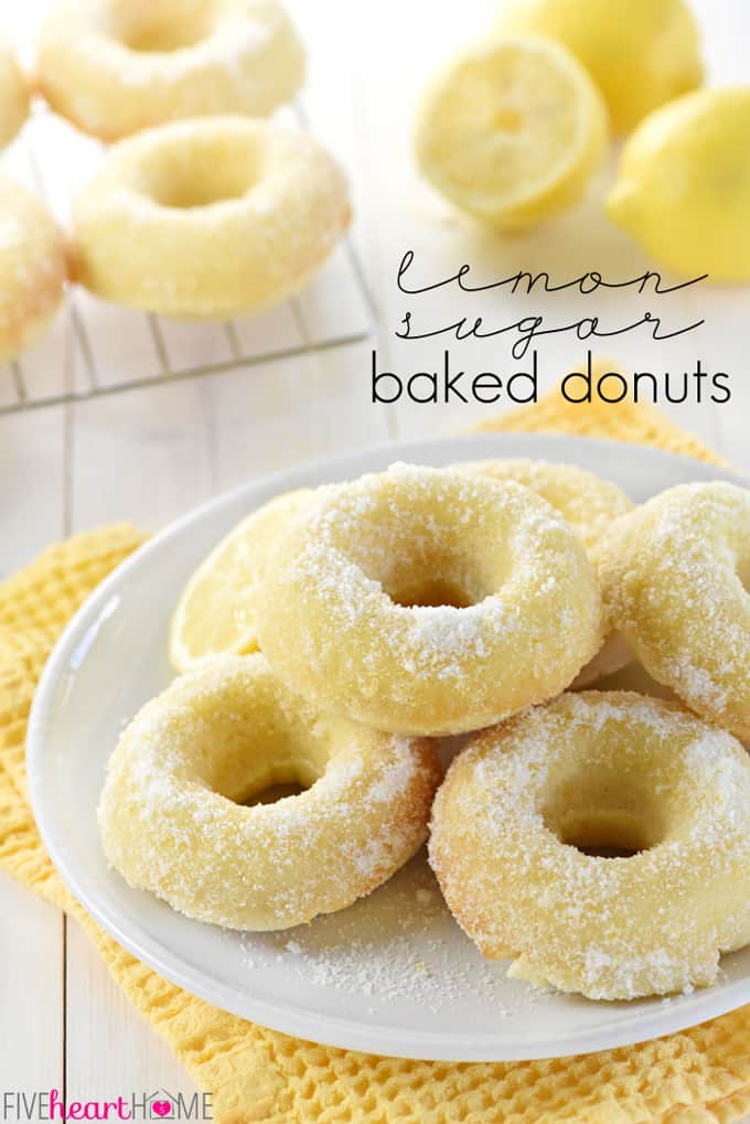 Lemon Sugar Baked Donuts - Belle of the Kitchen