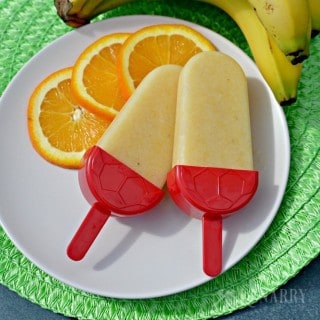 Yum! This Tropical Popsicles recipe looks perfect for a hot summer day. The kids will love this treat made with pineapple, orange and bananas.