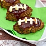 Love this barbecue football mini meatloaf idea! This recipe sounds like a delicious appetizer, snack or main dish for tailgating, a game day get together or a Super Bowl party!