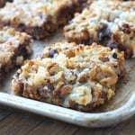 These Seven Layer Magic Bars are always a huge hit when I take them to parties! They literally disappear every time!