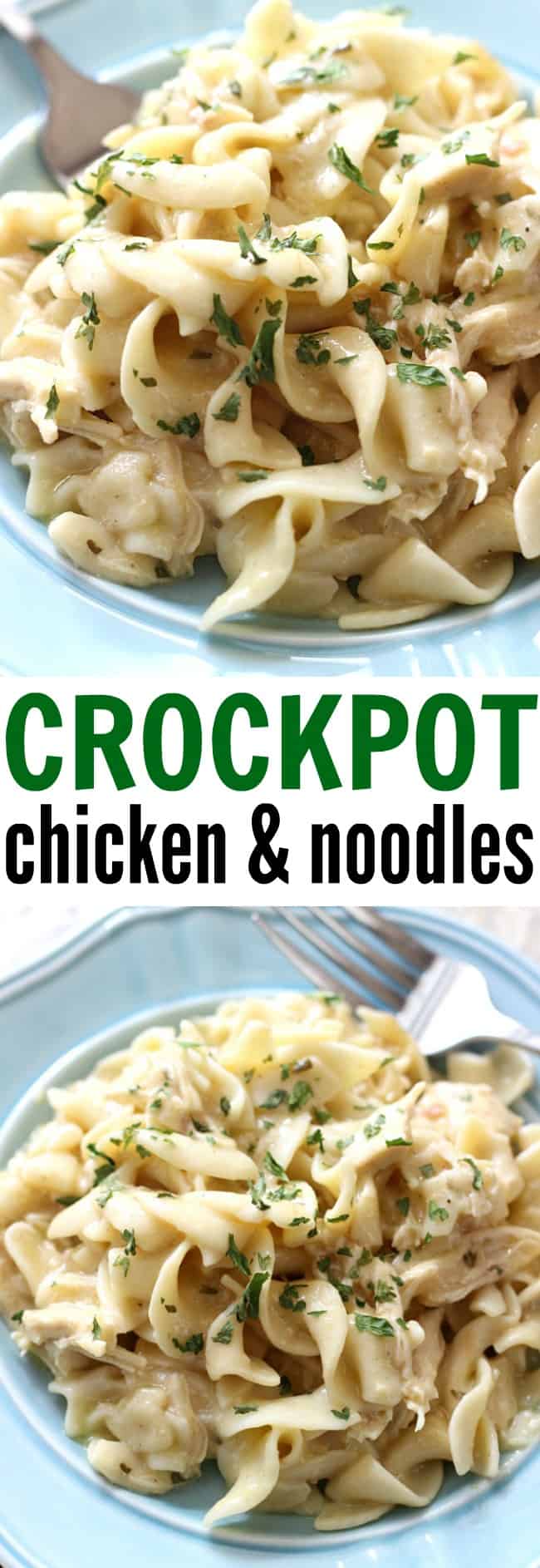 Crockpot Chicken and Noodles - Belle of the Kitchen