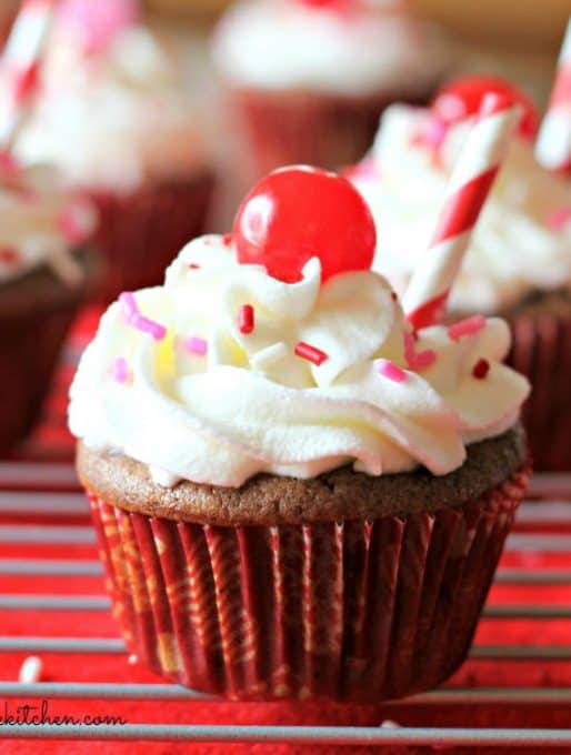 Cherry Coke Float Cupcakes Recipe