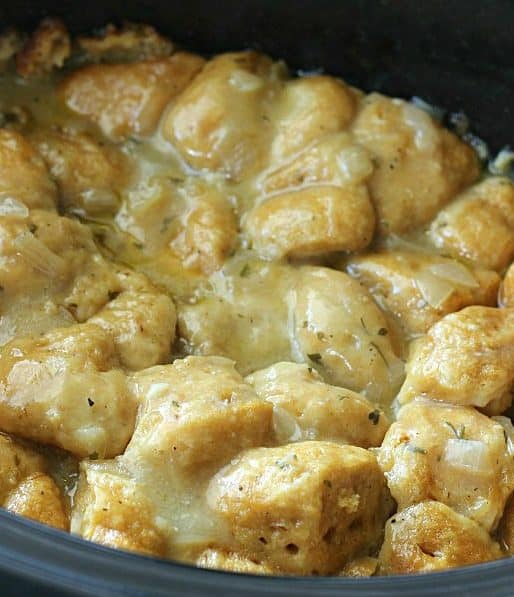 Slow Cooker Chicken and Dumplings {Super Easy!}