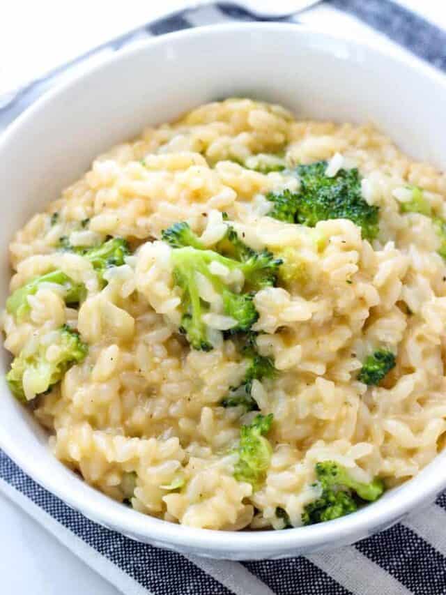 Instant Pot Cheesy Broccoli and Rice Story