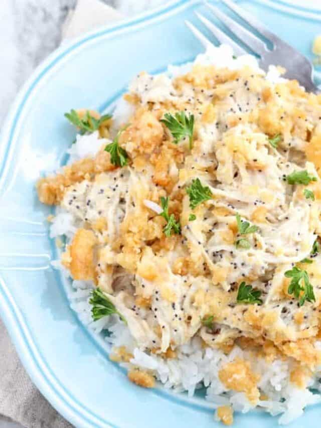 Crockpot Poppy Seed Chicken Recipe Story Belle of the Kitchen