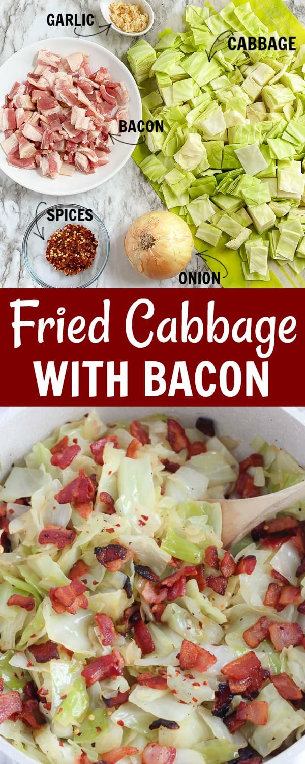 Fried Cabbage with Bacon Recipe Belle of the Kitchen